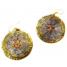 Brass Copper Earring Jhumka Jhumki Classy Jewelry Hook Drop Dangle Long EA253